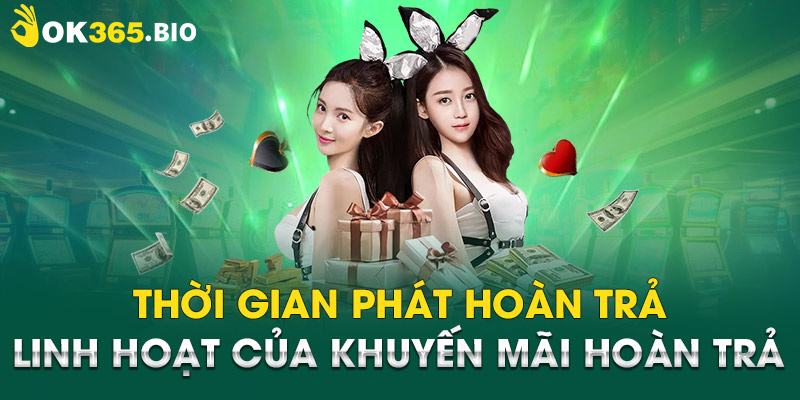 Thời gian phát hoàn trả linh hoạt của khuyến mãi hoàn trả